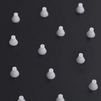 Regendouchekop rond 40 cm roestvrij staal zwart - thumbnail