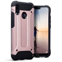 Qubits - Armor Guard hoes - Huawei P20 Lite - roze / goud - thumbnail