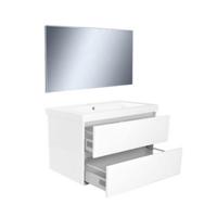 Badkamermeubel Wiesbaden Vision 80x46 Wit (2 laden) - thumbnail
