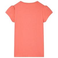 Kindershirt 140 koraalkleurig - thumbnail