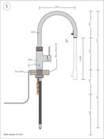 Quooker Flex losse kokend waterkraan zonder boiler Chroom - thumbnail