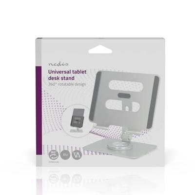 Nedis Tablet Standaard | Standaard | Draai- en Kantelbaar | Zilver - TSTND210SI