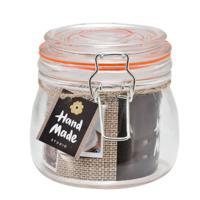 Weckpot 500ml 10,5x10,5cm siliconen ring - thumbnail