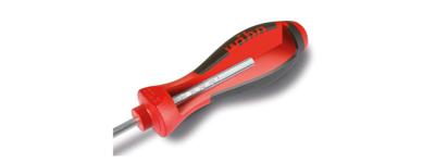 Wiha 302020 schroevendraaier softfinish sleufkop met ronde kling voor diepliggende schroeven 2.0 mm x 65 mm - 00684