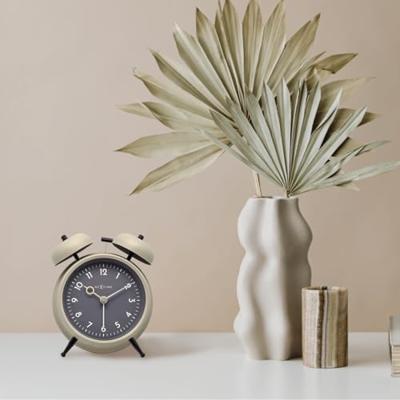 Tafelwekker 12 x 14 x 6 cm - Metaal - NeXtime "Golden Hour"