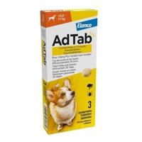 AdTab anti vlo kauwtabletten voor de hond +5,5-11kg - per verpakking - thumbnail