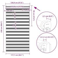 VidaXL Duo rolgordijn 120 x 230 cm zwart - thumbnail