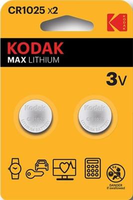 Kodak CR1025 lithium knoopcel batterij blister(2) - 3241000