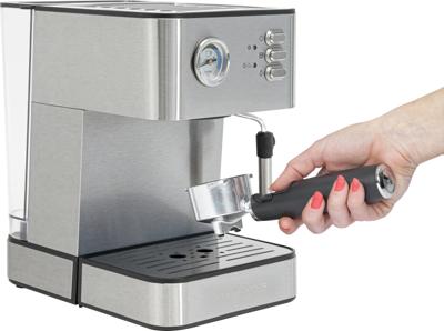 Profi Cook PC-ES 1209 Espressomachine met filterhouder RVS 850 W Profi Cook PC-ES 1209 Espressomachine met filterhouder RVS 850 W