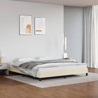 Bedframe kunstleer crmekleurig 160x200 cm - thumbnail