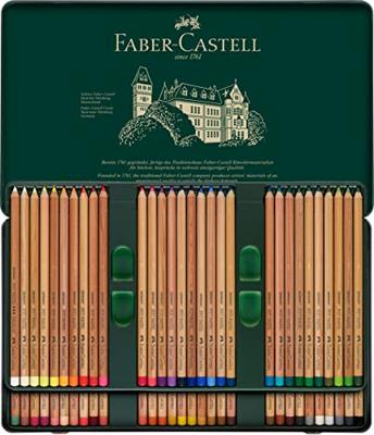 60 PITT pastelpotloden Faber-Castell in metaal etui