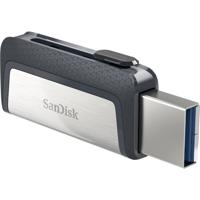 Sandisk Ultra Dual Drive USB-stick 3.1 - USB en USB-C - uitschuifbaar - 64GB - thumbnail