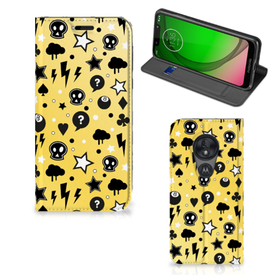 Mobiel BookCase Motorola Moto G7 Play Punk Geel Mobiel BookCase Motorola Moto G7 Play Punk Geel