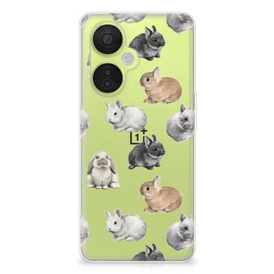 TPU Hoesje voor OnePlus Nord CE 3 Lite Konijntjes TPU Hoesje voor OnePlus Nord CE 3 Lite Konijntjes