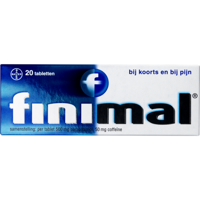 Finimal Paracetamol met coffeine 500/50mg 20 Tabletten - thumbnail