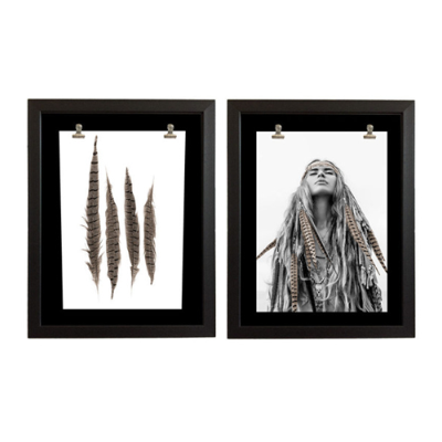 Frame poster kunststof - frame Clipz, 2 st. - frame zwart