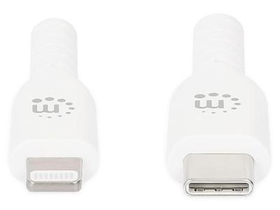 Manhattan 394529 USB C op Lightning® laad- en synchronisatiekabel 2 m wit