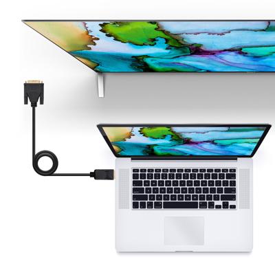 NANOCABLE 10.15.4501 Converter DisplayPort naar DVI, DisplayPort/stekker - DVI/stekker, zwart, 1 m