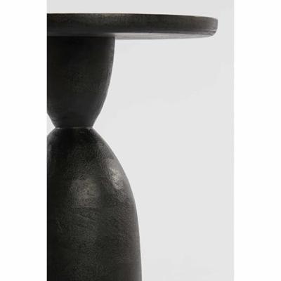 Light & Living Bijzettafel Torir - Zwart - Ø40cm