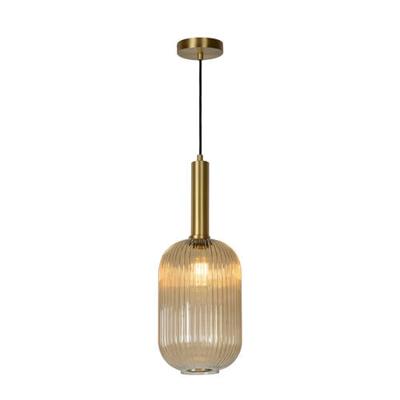 Lucide MALOTO - Hanglamp - Ø 20 cm - 1xE27 - Amber