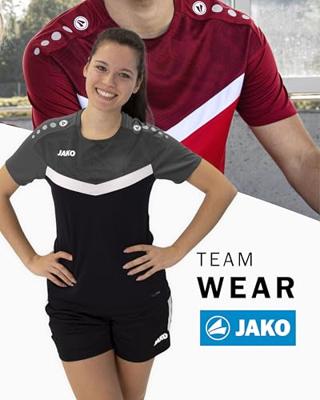 JAKO 6124D T-Shirt Iconic Dames - Zwart/Antraciet - 34