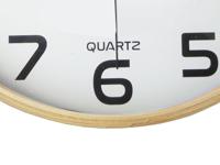 Wandklok unilux baltic hout wit - thumbnail