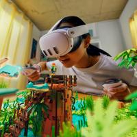 META Quest 3 Op het hoofd gedragen beeldscherm (HMD) Wit - thumbnail