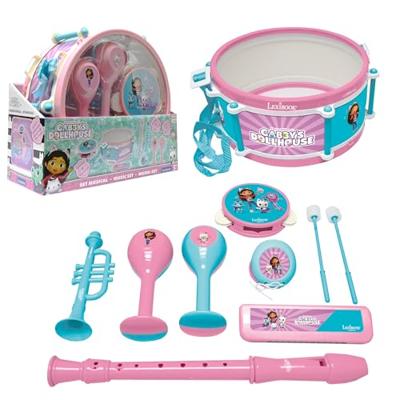 Lexibook - Gabby en het Magische Huis Muziekset - 7 instrumenten - Opbergruimte in de trommel