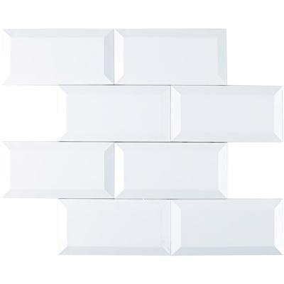 Zelfklevende Metro Tegel Wit