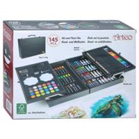 Artico 145-Delige Tekendoos/ Schilderset - in Houten Koffer - thumbnail