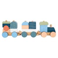 Small Foot - houten stapelblokkentrein arctic, 16dlg. - thumbnail
