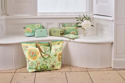 Pip Studio Pip Studio Caryn Cosmetic Bags Combi Matata Green 26x7.5x18cm/22x1x13cm