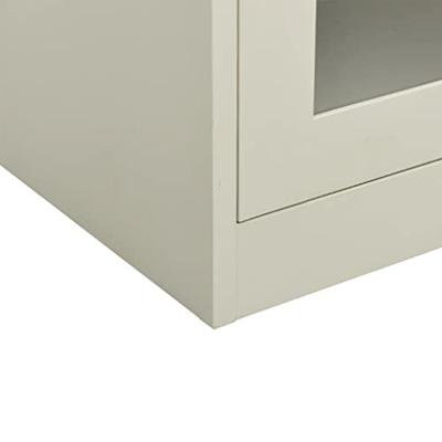 Kantoorkast 90x40x90 cm staal lichtgrijs