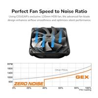 Cougar CGR GEX-850 PC-netvoeding 850 W ATX 80 Plus - thumbnail