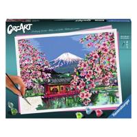 Ravensburger creart schilderen op nummer - japanese cherry blossom - thumbnail
