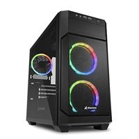 Sharkoon V1000 RGB Micro-tower PC-behuizing Zwart - thumbnail