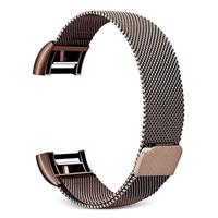 Fitbit Charge 2 milanese bandje - Maat: Small - Bruin - thumbnail
