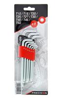 9 Hoekige Stersleutels T10 tot T50 - PRECISION STAAL - thumbnail
