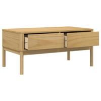Salontafel FLORO 99x55,5x45 cm massief grenenhout wasbruin - thumbnail