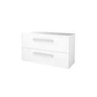 Basic-Line Start 46 Badkamermeubelset - 120 x 46 cm - Met Grepen - 2 Lades - Wastafelblad - Ice White - thumbnail