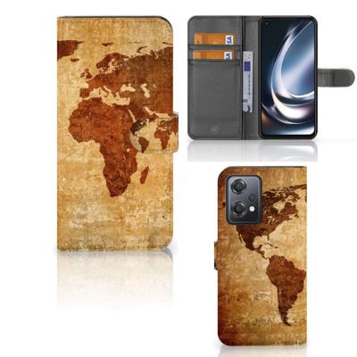 OnePlus Nord CE 2 Lite | Flip Cover | Wereldkaart
