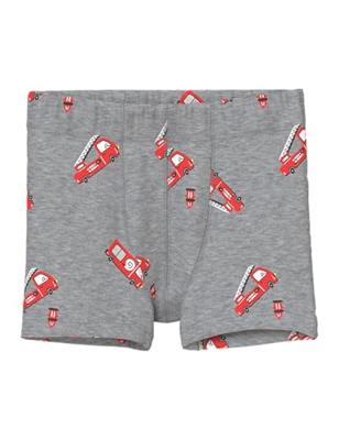 Set van 3 boxershorts brandweerman jongen NAME IT gemêleerd grijs