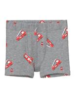 Set van 3 boxershorts brandweerman jongen NAME IT gemêleerd grijs - thumbnail