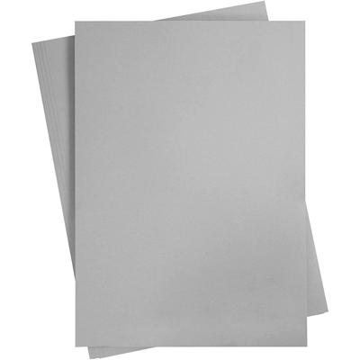 Creativ Company Gekleurd karton, a2, vel 420x594 mm, 180 gr, grijs, 10 vel/ 1 doos