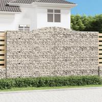 Schanskorf gewelfd 400x30x220/240 cm gegalvaniseerd ijzer - thumbnail