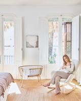 Kave Home Schommelstoel 'Vania' Bouclé, kleur Wit - thumbnail