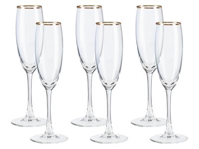 LIVARNO home Glazenset 6-delig (Champagneglazen)