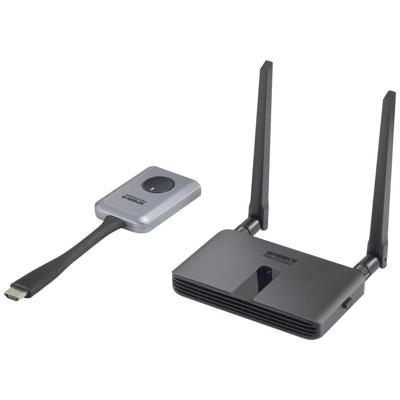 SpeaKa Professional SP-WTR-400 Draadloze HDMI-set 30 m 2.4 GHz, 5 GHz 1920 x 1080 Pixel Veilige draadloze overdracht SpeaKa Professional SP-WTR-400 Draadloze HDMI-set 30 m 2.4 GHz, 5 GHz 1920 x 1080 Pixel Veilige draadloze overdracht