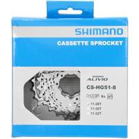 Shimano Alivio CS-HG51-8 Cassette 8V 11-28T - Zilver - thumbnail