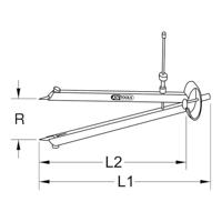 KS Tools 3000429 Puntpasser Gereedschapsstaal - thumbnail